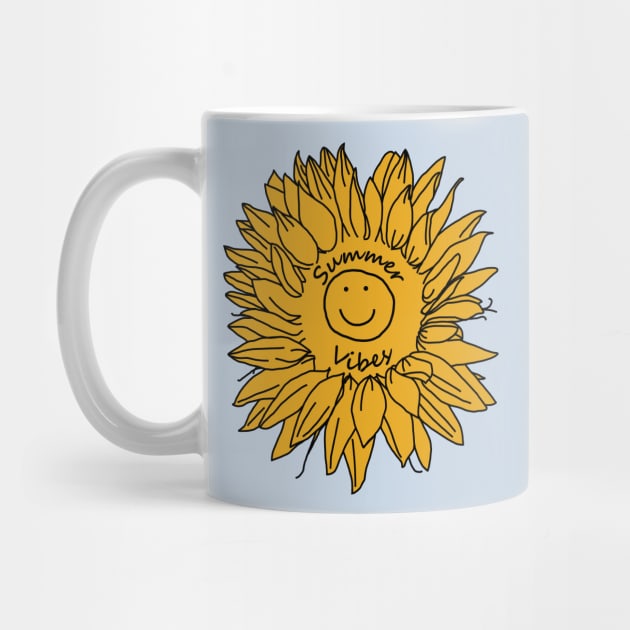 Yellow Summer Vibes Sunflowers by ellenhenryart